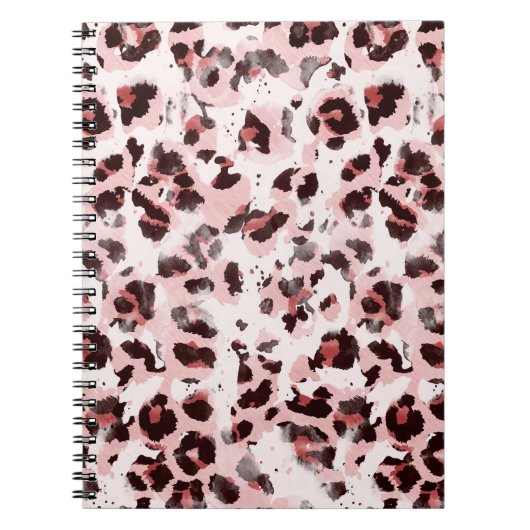 Leopard Tierhaut: Gefärbte Krawatte Elegance. Notizblock (Vorderseite)
