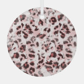 Leopard Tierhaut: Gefärbte Krawatte Elegance. Ornament Aus Glas (Vorderseite)