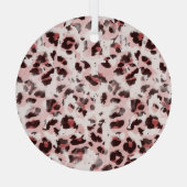 Leopard Tierhaut: Gefärbte Krawatte Elegance. Ornament Aus Glas (Rückseite)