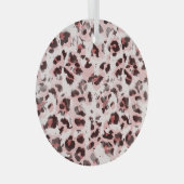 Leopard Tierhaut: Gefärbte Krawatte Elegance. Ornament Aus Glas (Vorderseite Rechts)