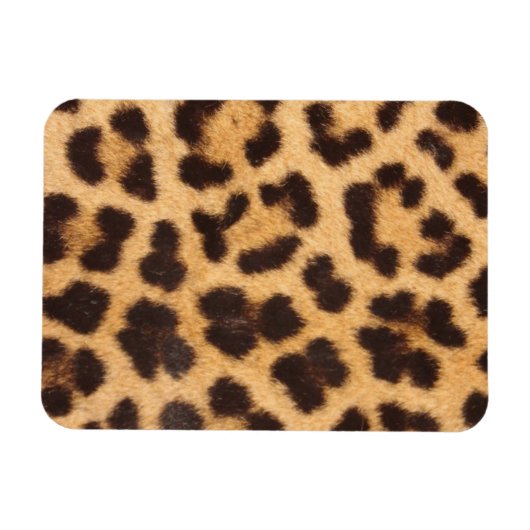 Leopard-Tierhautdruck Magnet (Horizontal)