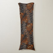 Leopard Tiger Fell trendy Seitenschläferkissen (Vorderseite Vertikal)