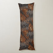 Leopard Tiger Fell trendy Seitenschläferkissen (Rückseite (Vertikal))