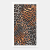 Leopard Tiger Fell trendy Serviette (Vorderseite)