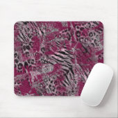 Leopard-Tiger-Graumarone gepunktet Mousepad (Mit Mouse)