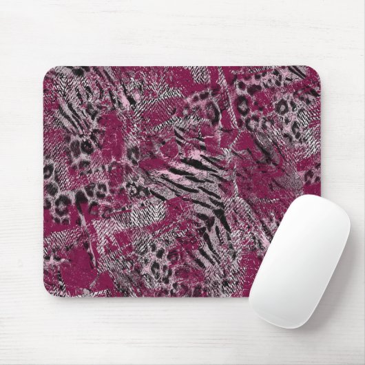 Leopard-Tiger-Graumarone gepunktet Mousepad (Mit Mouse)