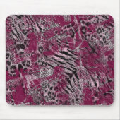 Leopard-Tiger-Graumarone gepunktet Mousepad (Vorne)