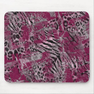 Leopard-Tiger-Graumarone gepunktet Mousepad