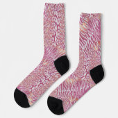Leopard Tiger Haut trendiger gefleckter gestreifte Socken (Linkes Detail)
