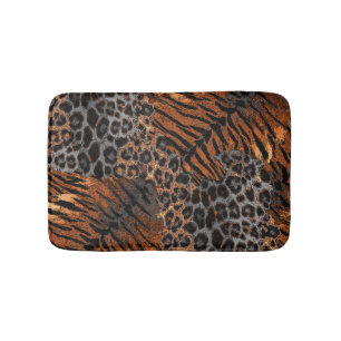 Leopard-Tiger-Hauttrendy Badematte