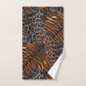 Leopard-Tiger-Hauttrendy Badhandtuch Set (Handtuch)