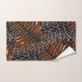 Leopard-Tiger-Hauttrendy Badhandtuch Set (Handtuch)