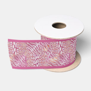 Leopard-Tiger-Hauttrendy Satinband