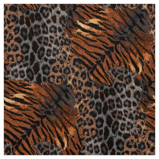 Leopard-Tiger-Hauttrendy Stoff (Muster)