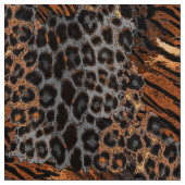Leopard-Tiger-Hauttrendy Stoff (Nahaufnahme)