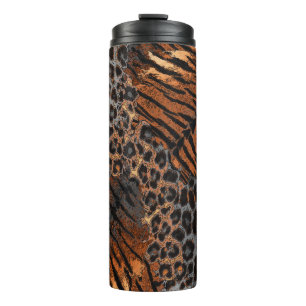 Leopard-Tiger-Hauttrendy Thermosbecher