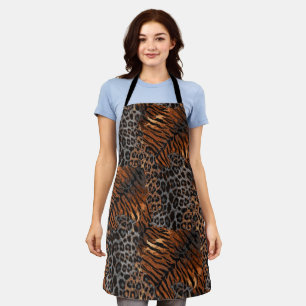Leopard Tiger Skin trendy Schürze