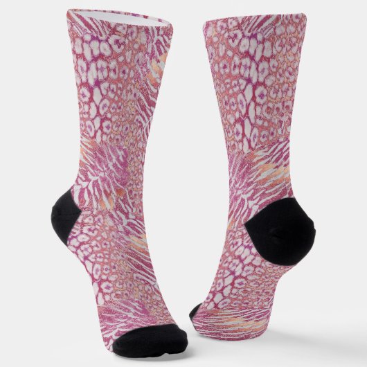 Leopard Tiger Skin trendy Socken (Gewinkelt)