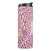 Leopard Tiger Skin trendy Thermosbecher (Nach links gedreht)