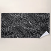 Leopard Tigerhaut Trendhandtuch Strandtuch (Vorderseite)
