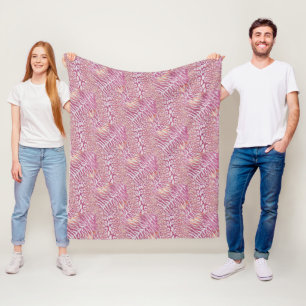 Leopard-Tigerhaut, trendige gepunktete gestreifte  Fleecedecke