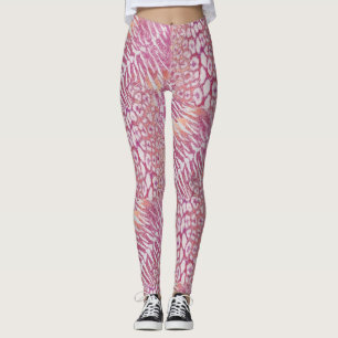 Leopard-Tigerhaut, trendige gepunktete gestreifte  Leggings
