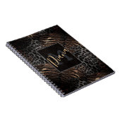Leopard-Tigerhaut-Trendnotebook Notizblock (Rechte Seite)