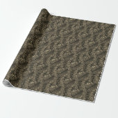Leopard-Tigerhaut-Trendpapier Geschenkpapier (Ungerollt)