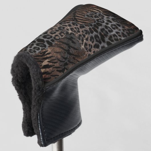Leopard-Tigerhaut, trendy Golf-Kopfbedeckung Golf Headcover (3/4 Vorderseite)