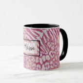 Leopard Tigerhaut trendy Kaffeemaschine Tasse (VorderseiteRechts)