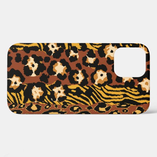 Leopard, Tigerhäute, wildes Muster. Case-Mate iPhone Hülle (Rückseite (Horizontal))