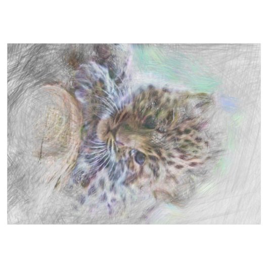 Leopard Tischdecke (Vorderseite (Horizontal))