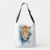 Leopard Tragetaschen Mit Langen Trägern (Rückseite)