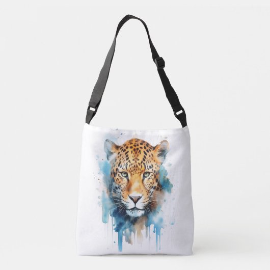 Leopard Tragetaschen Mit Langen Trägern (Rückseite)