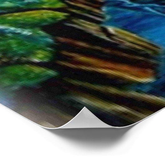 Leopard Träume Poster (Ecke)