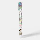 Leopard tropische blumenhawaiianische Pastellfarbe Case-Mate iPhone Hülle (Rückseite / Links)