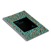 Leopard Turquoise Custom Prayer Journal Notizblock (Rechte Seite)