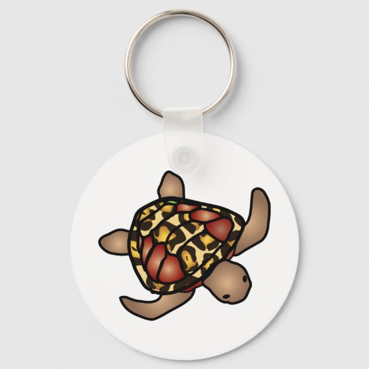 Leopard Turtle Schlüsselanhänger (Vorderseite)