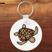 Leopard Turtle Schlüsselanhänger (Vorderseite)