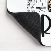 Leopard-Typografie Prek Ck Zur Schule Lehrer Kinde Mousepad (Ecke)