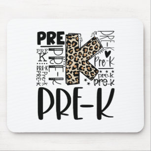 Leopard-Typografie Prek Ck Zur Schule Lehrer Kinde Mousepad