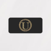 Leopard U Etiketten (Design 1)