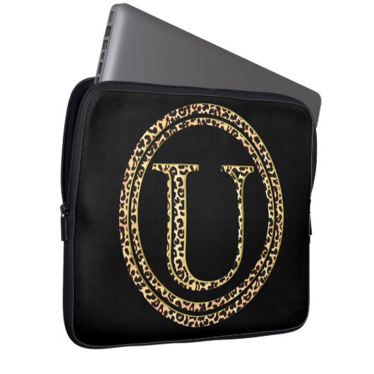 Leopard U Laptopschutzhülle (Vorne Rechts)