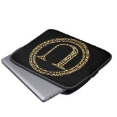 Leopard U Laptopschutzhülle (Vorne Knopf)