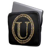 Leopard U Laptopschutzhülle (Vorderseite Links)