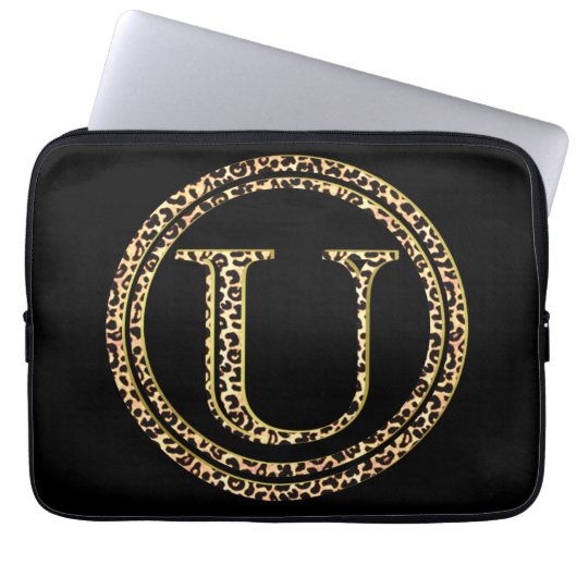 Leopard U Laptopschutzhülle (Vorderseite)