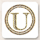 Leopard U Untersetzer (Vorderseite)