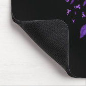 Leopard Überdosierung Bewusstsein für Lila Schleim Mousepad (Ecke)