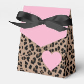 Leopard und hellrosa Party Geschenkschachtel (Vorderseite)