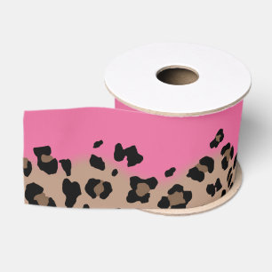 Leopard und Hot Pink Ripsband